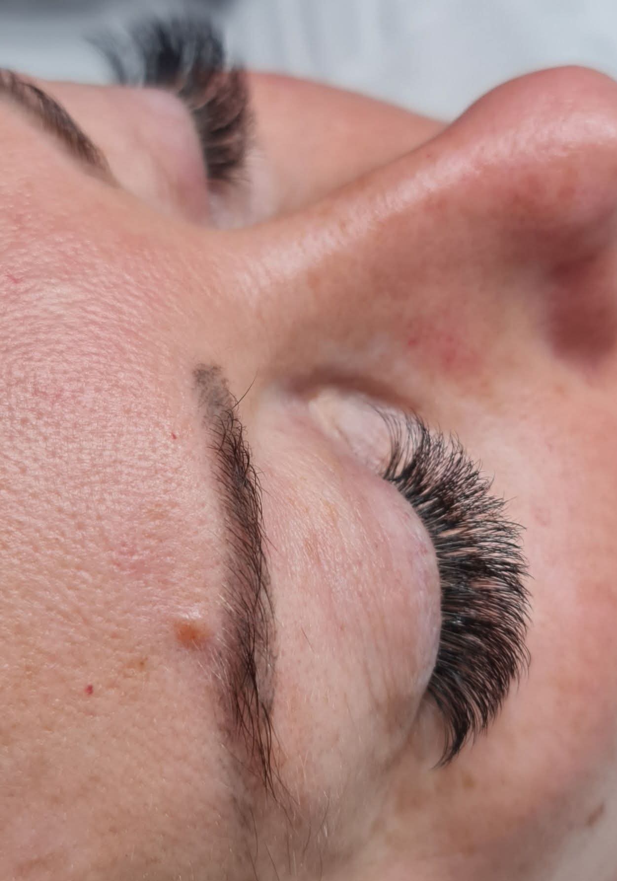 Wimpernverlängerung Close-up